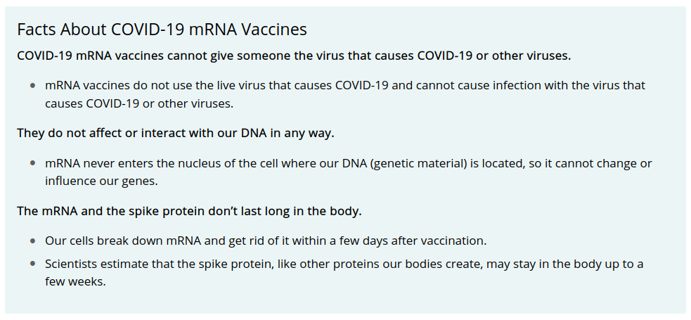 Facts About mRNA COVID-19 Vaccines